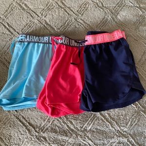 Under Armour athletic shorts set of 3